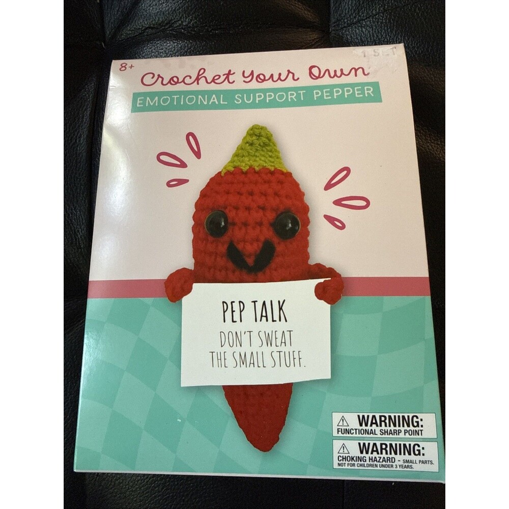 Crochet Your Own Emotional Support Pepper Craft Kit DIY Learn To Crochet NEW